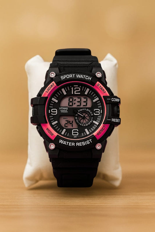 Black & Red Digital Sport Watch (Ligiat Vitong)