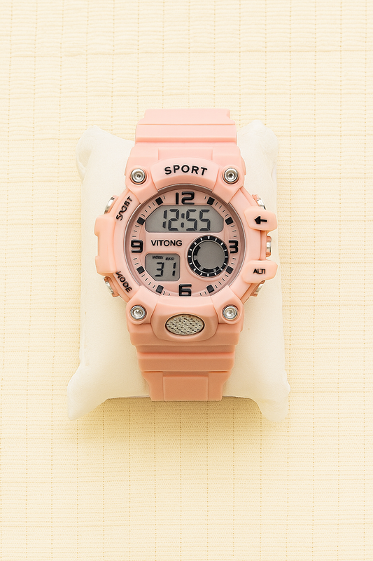 Vitong Pink Digital Sport Watch