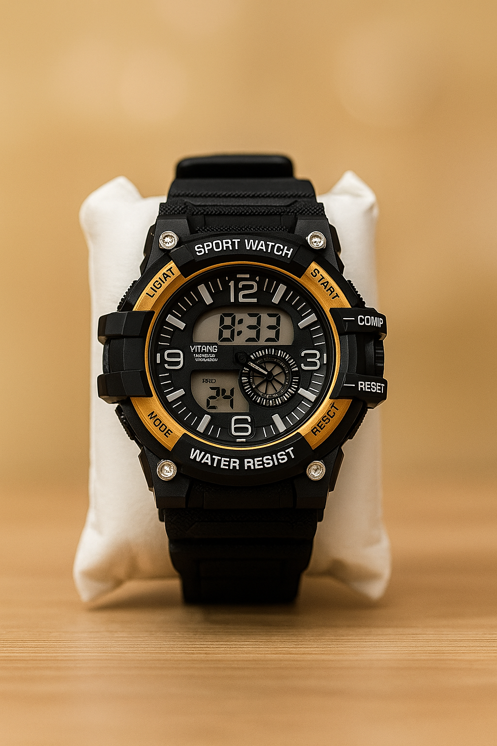 Black & Orange Digital Sport Watch (Ligiat Vitong)