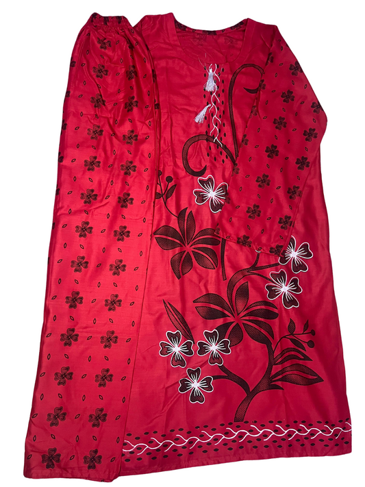 Red Color Lawn Suit – 2-Piece Casual Wear